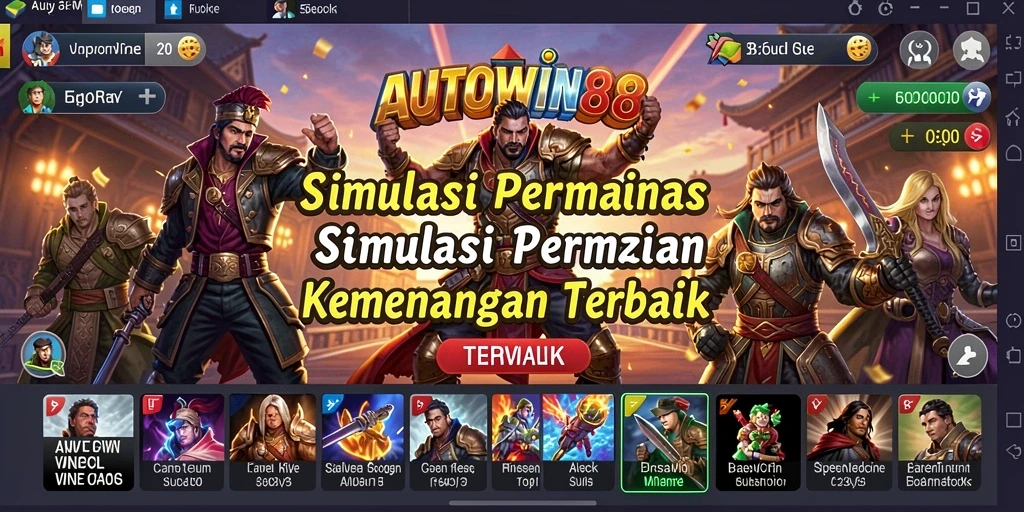 Tampilan gameplay menarik dari AUTOWIN88 dalam simulasi permainan.