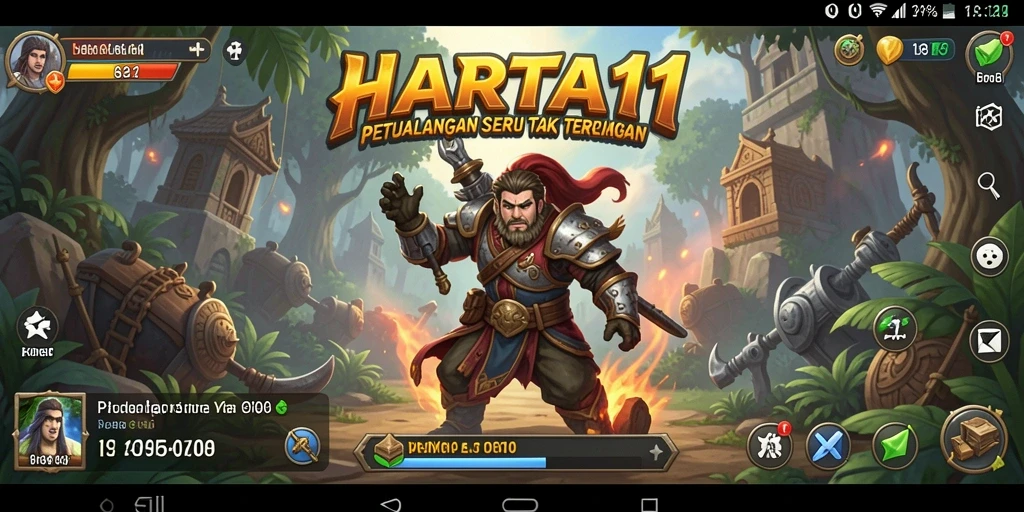 Screenshot HARTA11 menampilkan aksi petualangan yang mendebarkan.