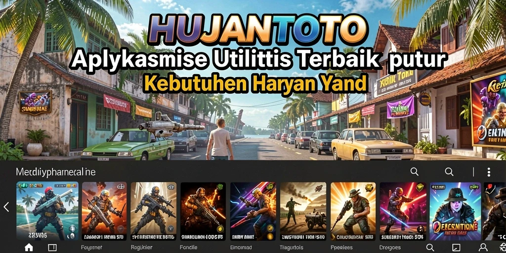 Tampilan antarmuka pengguna HUJANTOTO yang sederhana dan fungsional.