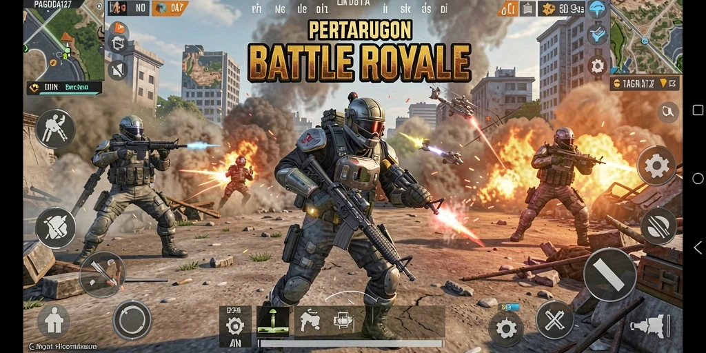 Tampilan aksi seru di battlefield PAGODA127 saat pertarungan berlangsung.