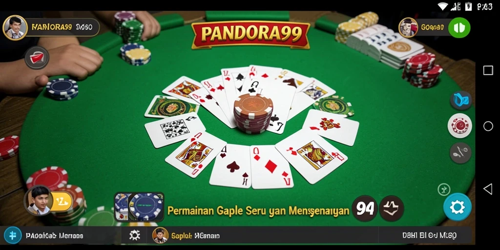 Tampilan gameplay Gaple yang menarik dan interaktif.