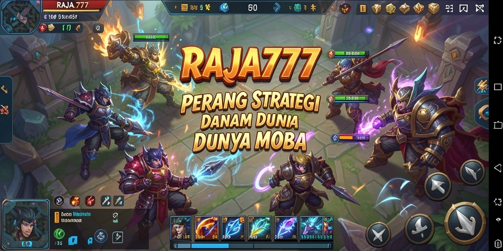Tangkapan layar dari pertempuran epik dalam RAJA777.