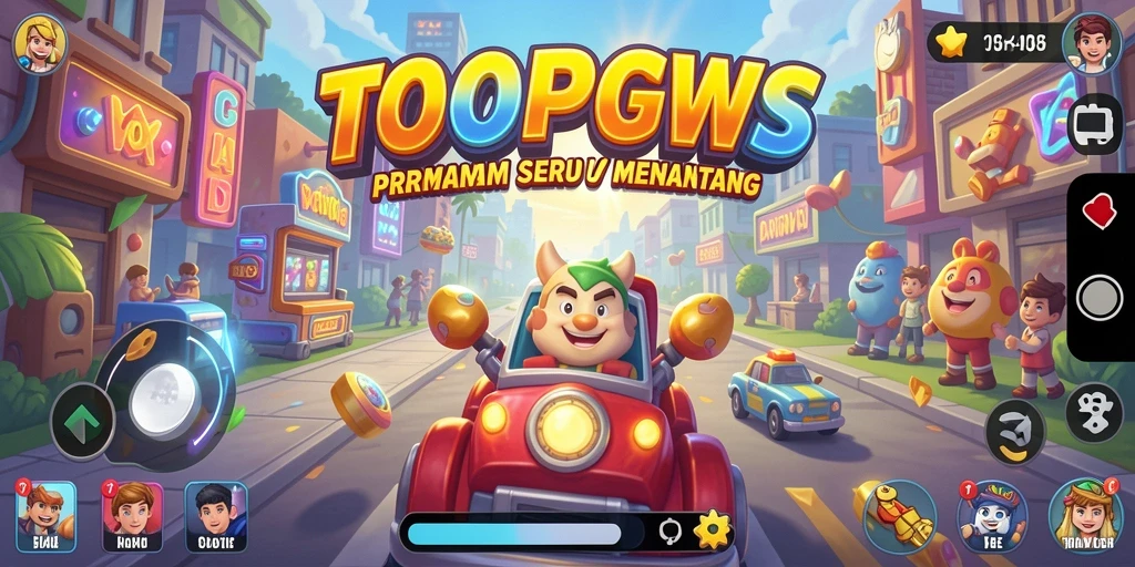 Screenshot dari gameplay TOOPGWS yang penuh aksi.