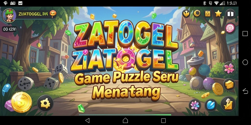 Screenshot gameplay ZIATOGEL yang menantang dan seru.